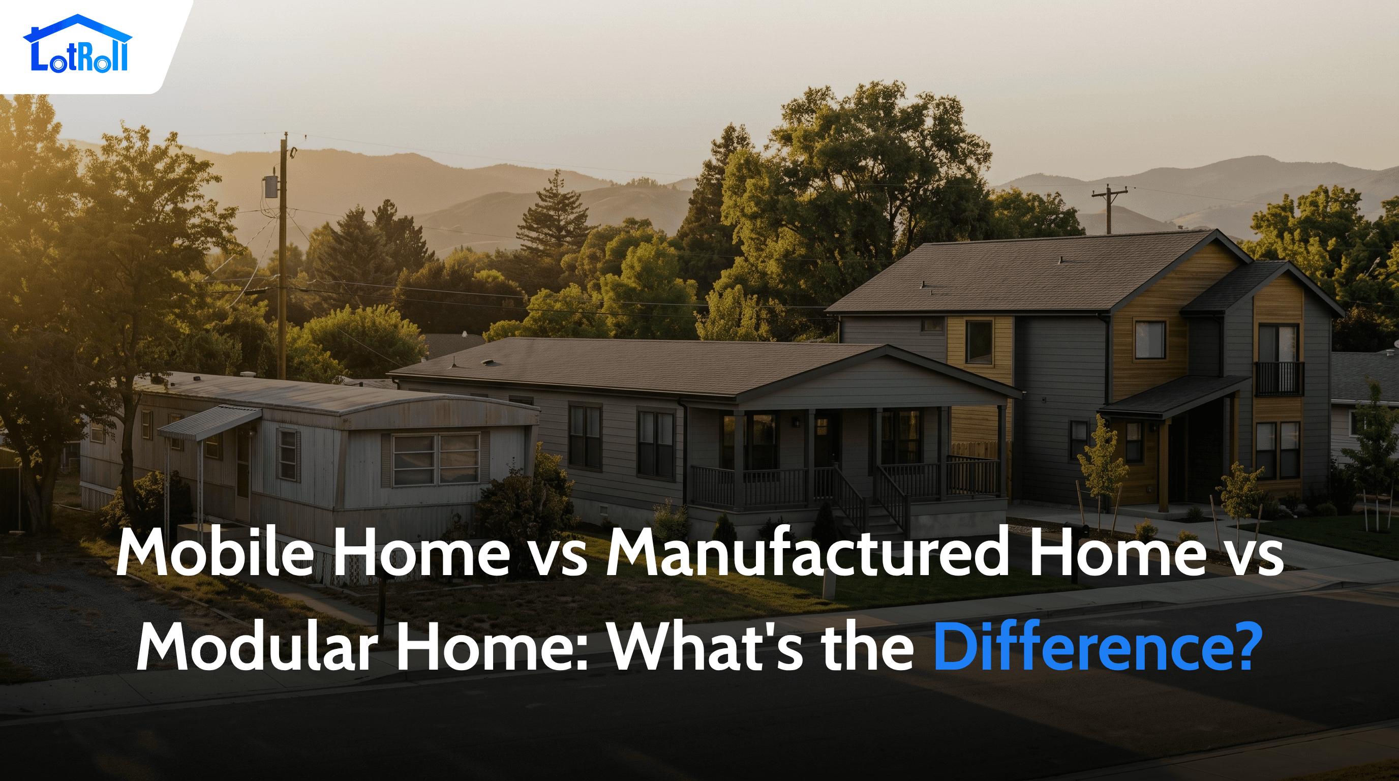 Mobile Home vs Manufactured Home vs Modular Home: What's the Difference?